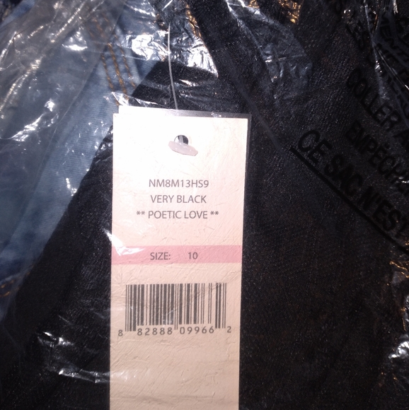 Short Sleeve Woven Lace Yoke Shift Dress Nanette Leopore Black - Picture 6 of 16